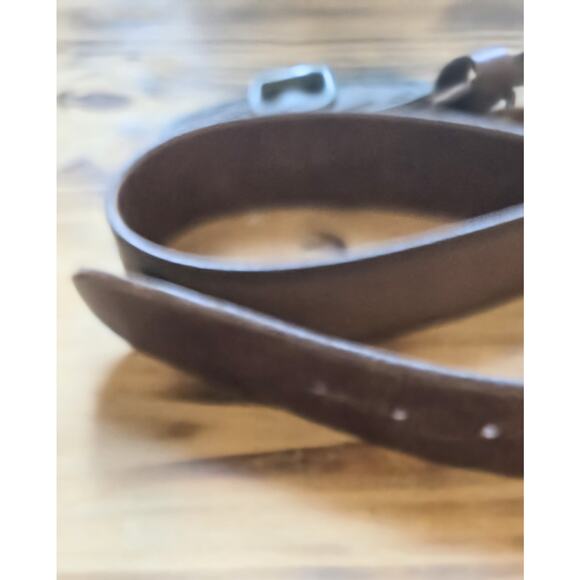 Novelty Belt Buckle On Leather 38" Belt Bottom's Up Open Here Quench Your Thirst - Picture 8 of 8